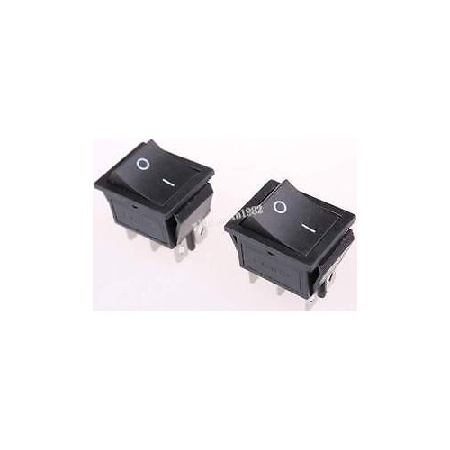 20pcs 16A/20A 250V/125V AC 6 Pin DPDT ON/OFF I/O 2 Position Snap in Boat Rocker