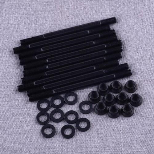 208-4305 Car Steel Cylinder Head Studs Nuts Kits Fit For Honda Civic 1.6L SOHC 1996 1997 1998 1999 2000 Accessories