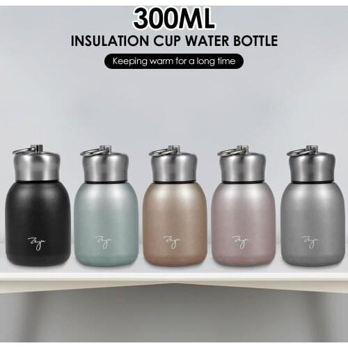 300ml Thermos Bottle Mini Coffee Vacuum Flasks 304 Stainless Steel Portable Travel Water Bottle Cups for Kids Travel Drink Mug