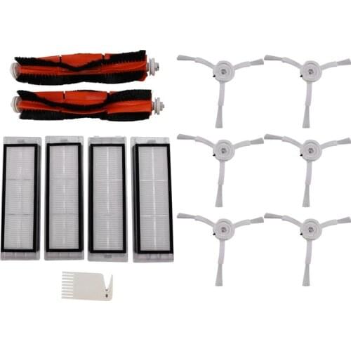6X Side Brush +4X Hepa Filter + 2X Main Brush Suitable For Xiaomi Vacuum Roborock S50 S51 S55 S5