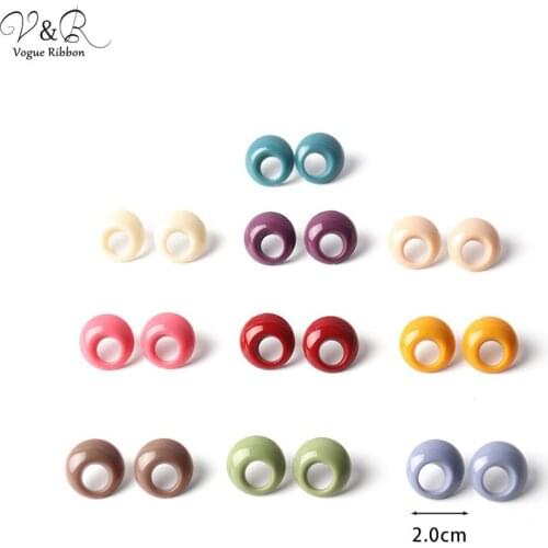 20mm Stud Earring Post Diy Jewelry Findings Making Geometric Round Acrylic Earring Findings Accessories Componenets Diy Earrings