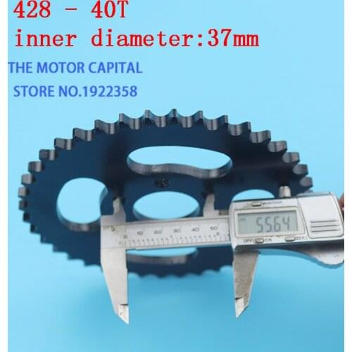 Free shipping 428 40t 37mm rear chain sprocket gear wheel plate fit ATV Quad Pit Dirt Bike Motorcycle Motocross