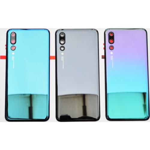 BINYEAE Original 3D Glass Battery Cover For Huawei P20 Pro Rear Housing Back Case With Camera Lens + Logo + Adhesive
