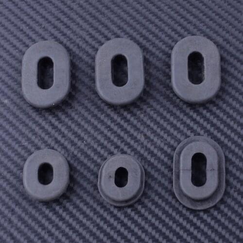DWCX 6Pcs Black Rubber Motorcycle Side Cover Grommet Fit for Honda CB100K CL100S SL100K XL100 CB125S