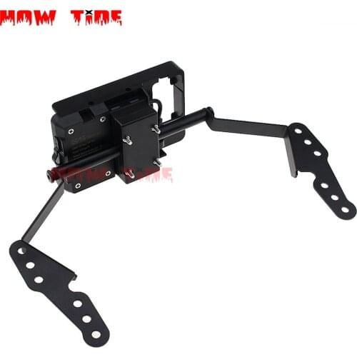 Black Navigation Bracket Mount Smartphone GPS Holder for Suzuki DL 1000 V-Strom Vstrom 1000 2017 2018 2019