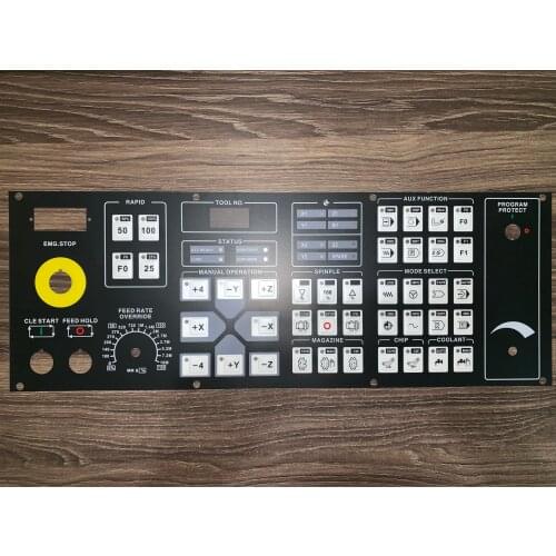 For Youjia CNC machine operation panel, Youjia CNC machining center operating button film/face