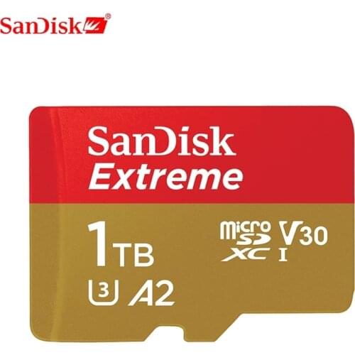 Free Shipping SanDisk Extreme MicroSD Card U3 A2 Memory Card V30 32G 64G 128G 256GB Original TF Card A1 for Camera 512g 1T SDXC