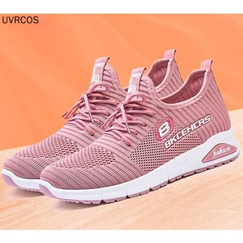 Hot Sale Womens Sports Running Shoes Summer Fashion Shuttle Woven Lace-up Casual Shoes Mesh Breathable Womens Sports Shoes
