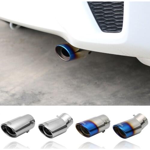 Stainless Steel Exhaust Tip Pipe Muffler Car Styling Exhaust System Tip Modified Car Tail For Hyundai Getz Accessories