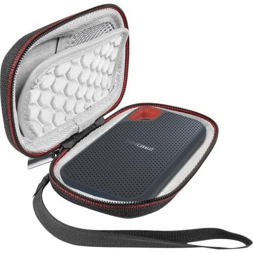 Newest Hard EVA Case for SanDisk E61 500GB / 1TB / 2TB Extreme Portable SSD SDSSDE61, Carrying Storage Bag (only case)