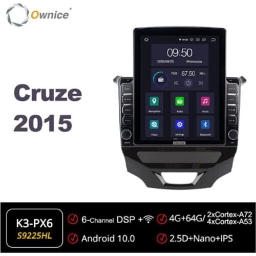 Ownice Octa 8 Core Android 10.0 Car Radio forChevrolet 2015 Cruze GPS Auto Multimedia Stereo PlayerTesla Style 4G LTE