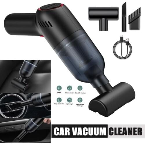 USB Rechargeable Handheld Car Vacuum Cleaner Portable Home Wet Dry Strong Powerful Suction Vacuum Cleaner Accessories