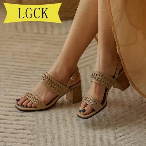 Big Size 34-39 Summer Sandals Rome Style Shoe Designer Sandals Women Luxury Brand Sandal Genuine Leather Retro Style Shoes Woman