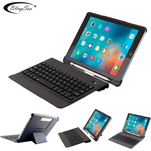Removable Keyboard for Apple iPad 9.7 2017 2018 Bluetooth Keyboard Case for iPad Air 1 2 Luxury Cover for iPad 5 6 Pro 9.7 Stand