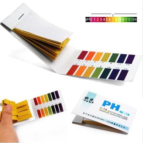 80 Strips PH Meters Indicator Paper PH Value 1-14 Litmus Testing Paper Tester Urine PH Meter Can Test Urine Skin Care Product PH