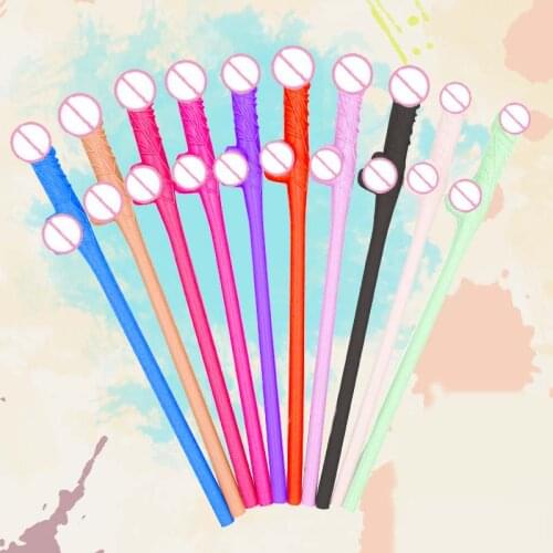 Party supplies Drinking penis straws Sexy Hen Night Willy Penis Novelty Nude Straw for Bar Bachelorette Bridal Shower