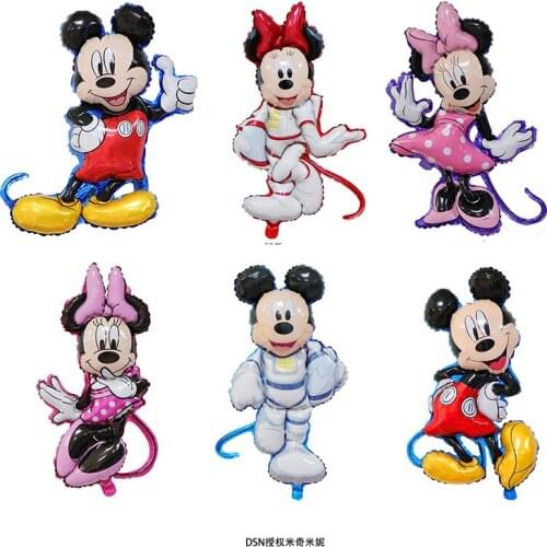 Disney Cartoon Birthday Decoration Balloons Mickey Minnie Childrens Birthday Party Decorations