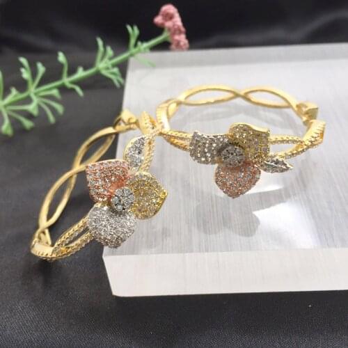 Vanifin Fashion Jewelry Trefoil Stylish Big Ear Loops Micro Plated Wedding Artistical Banquet Earrings Bridal Daily Best Gift