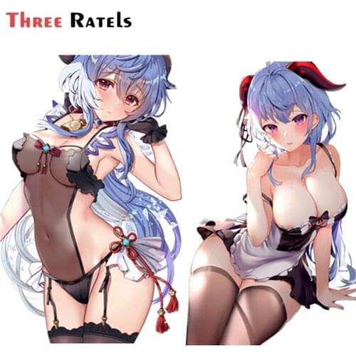 Three Ratels A239 Ganyu Genshin Impact Sticker For Fuel Tank Cap&Skateboard&Guitar&Kid Gifts Decal With Waterproof Protected