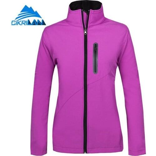 Womens Spring Autumn Outdoor Mountaineering Jacket Waterproof Windproof Fleece Warm Jackets Climbing Fishing Hiking Sports Coat