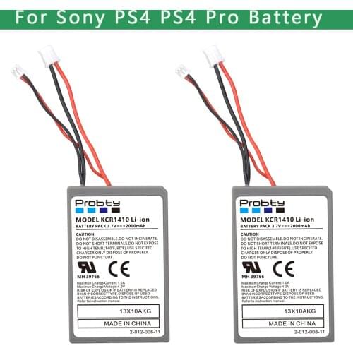2PCS spare battery pack replacement for Sony PS4 Pro Slim Bluetooth Dual Vibration Controller 2nd Generation CUH-ZCT2 or CUH-ZCT