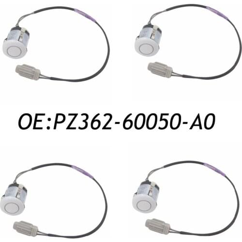 4PCS PZ362-60050-A0 PDC Parking Sensor For Toyota Land Cruiser 4.0L GRJ200 1GRFE PZ362-60050 White