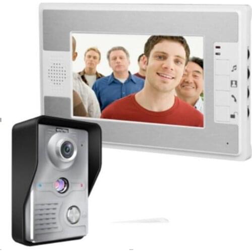 7 Inch 700TVL 4 Cord Wired Intercom Video Door Phone