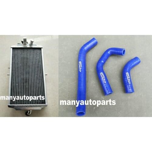 Aluminum radiator + BLUE hose for HONDA RS125 RS 125 1987-1994 1988 1989 1990 1991 1992 1993 94