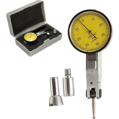 With Dovetail rails Dial Indicator Dial Test Indicator Precision Metric 0-0.8mm/0.01mm Dial Test Indicator Dial Test Gauge