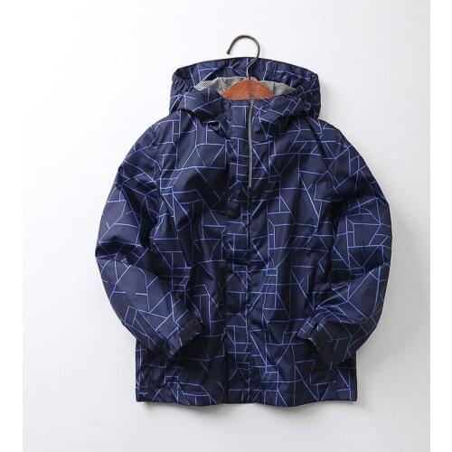 New Spring Summer Hooded Cotton Child Coat Baby Boys Jackets Waterproof Children Outerwear Kids Outfits For 110-150cm