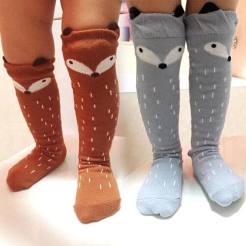 Baby Socks Knee Socks Mens Clothes Fox Knee Up Knee Tight Leg Heaters 1 Pair cotton socks for boys