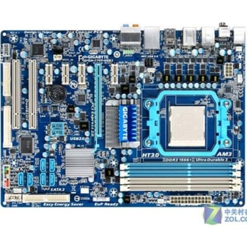 For Gigabyte GA-770T-USB3 Original Used Desktop Motherboard 770T-USB3 770 Socket AM3 DDR3 On Sale