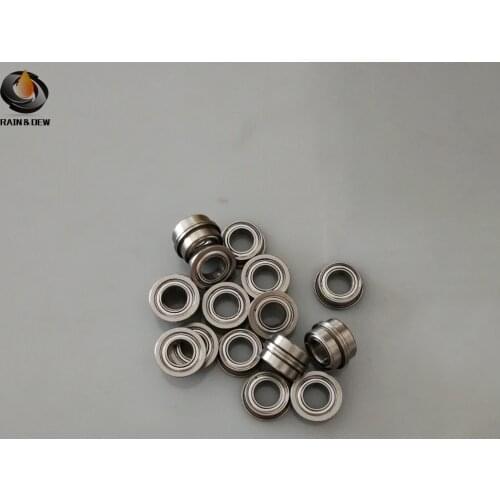 FR168ZZ FR168 Flange Bearing 6.350*9.525*3.175 mm Flange Bearing ABEC-7 ( 10 PCS ) Miniature Flanged FR168Z ZZ Ball Bearings