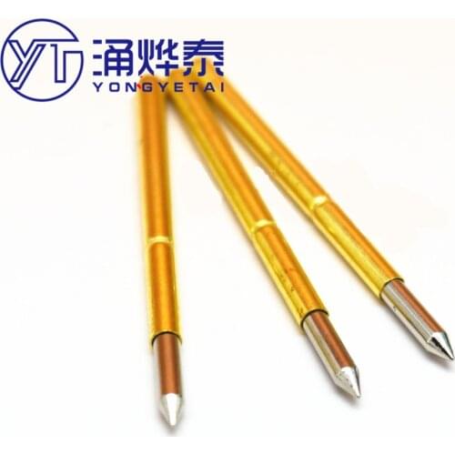 YYT 10PCS Test needle P125-B straight-up pointed 2.0mm test needle, probe, thimble, pogo pin