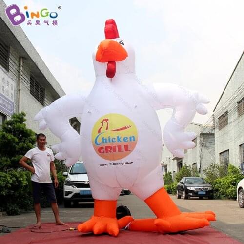 Customized 3M high giant inflatable rooster for advertising inflatable chicken balloon for promotion store toys