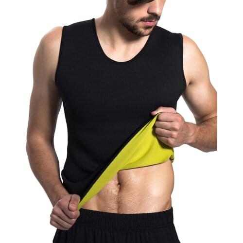 Mens Body Shaper Hot Sweat Workout Tank Top Slimming Sauna Vest Neoprene Compression Thermal Shirt Mens Shapewear