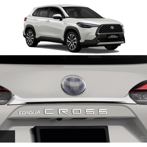 Tailgate Trim Trunk Lid Garnish Sticker For 2020 2021 Toyota Corolla Cross Chromium Styling ABS
