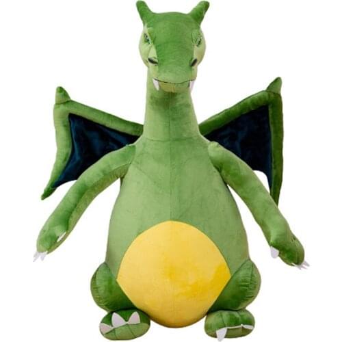 New Simulation Pokemon Fre-breathing Dragon Plush Toy Doll Pillow Small Flying Dragon Doll Doll Childrens Holiday Gift