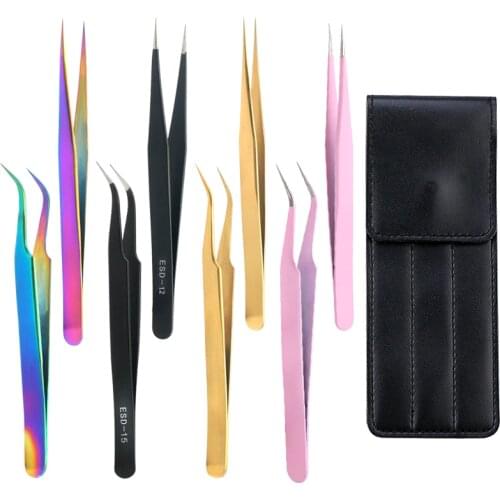New Sales Tweezers Nipper Stainless Steel High Precision Tweezers Set for Sewing Accessories Tools