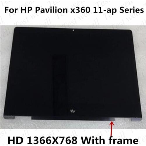 Original 11.6'' HD 1366*768 LCD Touch Screen Digitizer Assembly With Frame For HP Pavilion x360 11-ap 11m-ap 11m-ap0013