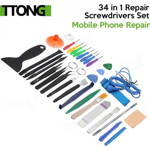 34 in 1 Repair Type Precise Screwdrivers Set Kit Mobile Phone Repair Tool for Smartphone Tablets PC Laptop