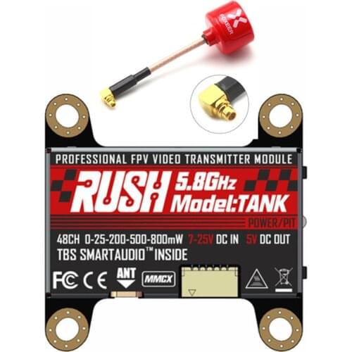 RUSH TANK 5.8G 48CH SmartAudio 800mW Switchable 2-6S VTX Foxeer Lollipop3 Micro Lollipop MMCX for RC FPV Racing Freestyle Drone