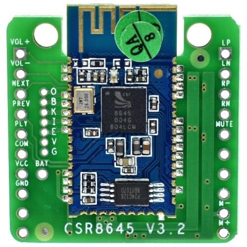 Suq Bluetooth Power Amplifier Module 4.0 Audio Receiver CSR8645 APTX Dual 5W Speaker Audio Amplifier Lossless Band Talk Function