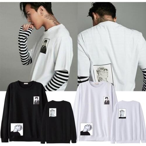 Kpop Bigbang G-Dragon Women Men sweatshirts GD pullover unisex Sweatshirt causal top Jumper New