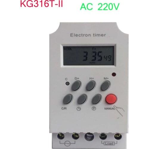 Timer LCD Digital Electronic Timer Switch LCD Microcomputer Time Switch Digital Timer Controller 220V Programmable Digital Timer