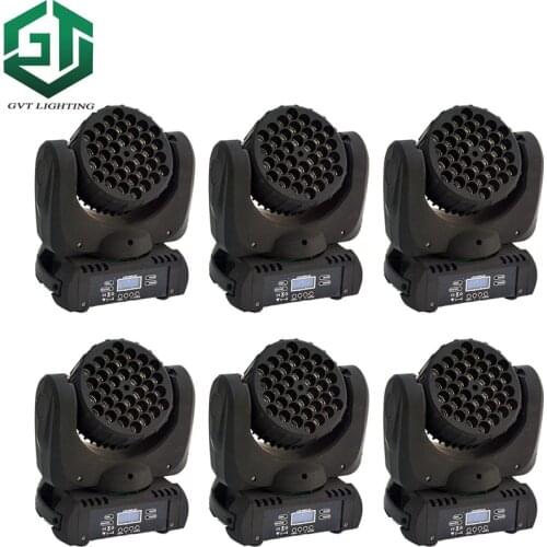 High quality 6pcs/lot 36*3W RGBW DMX 512 Beam Led Mini Moving Head 36x3W Mini Beam Moving Heads