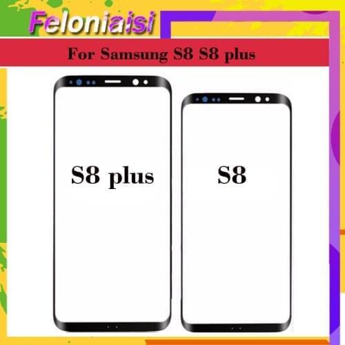 10Pcs/lot For Samsung Galaxy S8 G950 G950F SM-G950F S8 Plus G955F SM-G955F Touch Screen Front Glass Panel Outer Glass Lens