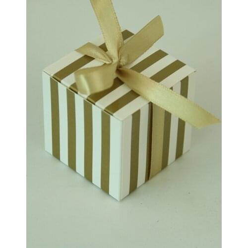 10Pcs/Bag Stripe Pattern Candy Boxes Baby Shower Party Gift Bag Kids Party Favors Dragee Cake Bag Birthday Wedding Decoration