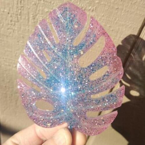 2 Pcs/Set Crystal Epoxy Resin Mold Coaster Casting Silicone Mould Handmade DIY T84A