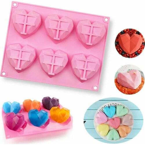 3D Birthday Cake Silicone Molds Decorating Tools Heart-shaped Sphere Muffin Baby Fondant Chocolate Cookie Craft Baking Mould